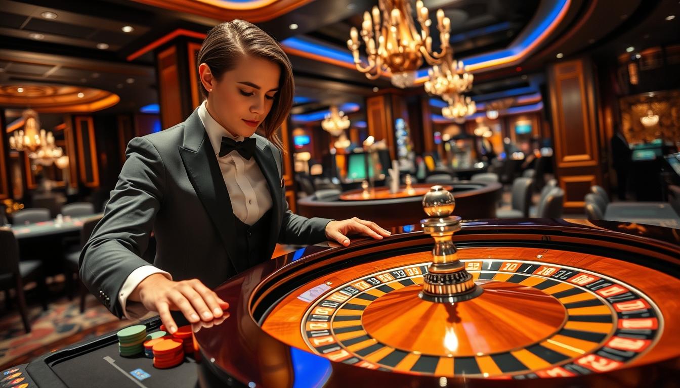 Roulette dealer langsung